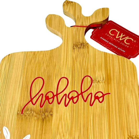 CWC Christmas Bamboo Serving Board Ho Ho Ho - Picture 2 of 12